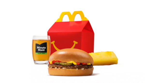 Happy Meal Beefburger with Pineapple Stick